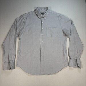 Naked & Famous Denim Light Gray Casual Button Down Shirt